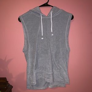 Crop muscle hoodie